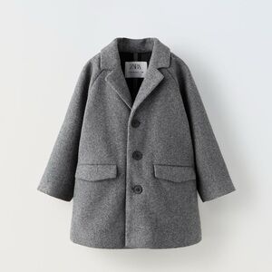 Zara Kids Gray Pea Coat
